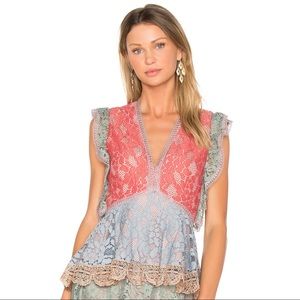 NWT SOLD OUT ALEXIS KIRK TOP XS REVOLVE